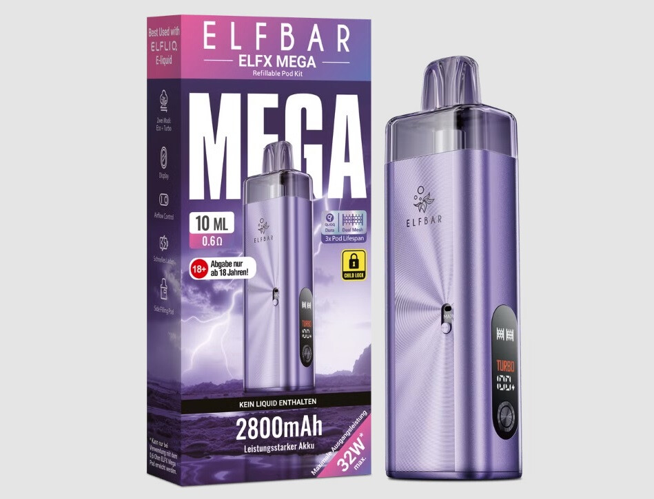 Кликните для увеличения изображения Elfbar ElfX Mega POD kit, изображение 4